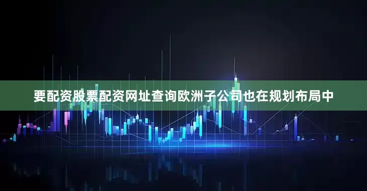 要配资股票配资网址查询欧洲子公司也在规划布局中