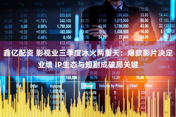 鑫亿配资 影视业三季度冰火两重天：爆款影片决定业绩 IP生态与短剧成破局关键